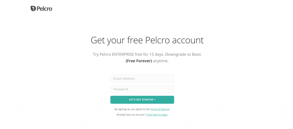 Create Pelcro Account for Free